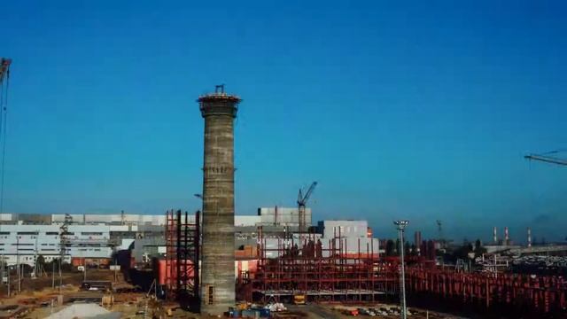 Тайм-Лапс возведения трубы | ТеплоХимМонтаж для Стойленского ГОК смотреть онлайн
