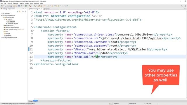 #4. Configuring Hibernate in our project | hibernate configuration | hibernate.cfg.xml смотреть онлайн