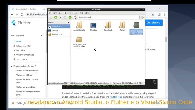 Flutter Development with Linux (Debian + LXDE) in a Google Cloud Machine смотреть онлайн