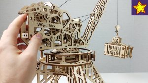 Модели из Дерева Wood Trick Как сделать деревянный КРАН  и Мотоцикл