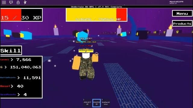 Undertale AU RPG: Snat Sans (Roblox) смотреть онлайн