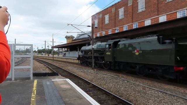 45562 Alberta aka 45699 Galatea whistles out of York on 5Z23 Carnforth to York NRM смотреть онлайн