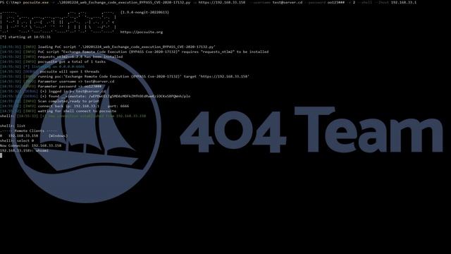Microsoft Exchange Remote Code Execution Vulnerability (bypass CVE-2020-17132) смотреть онлайн