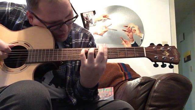 John Maus- Hey Moon cover on one guitar смотреть онлайн