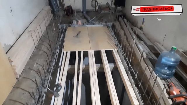 Опалубка перекрытия в гараже над ямой погребом Своими руками смотреть онлайн