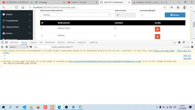 45.CREANDO UN SISTEMA DESDE 0 CON PHP, JAVASCRIPT Y AJAX - REGISTRO DETALLE MEDICAMENTO Y INSUMO смотреть онлайн