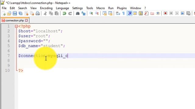 How to connect mysql database with PHP in XAMPP | PHP MySql смотреть онлайн