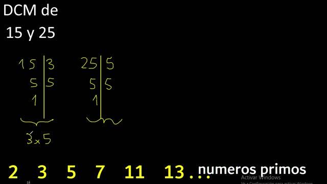 DCM de 15 y 25 . Divisor comun mayor . DCM(15 , 25) , procedimiento смотреть онлайн
