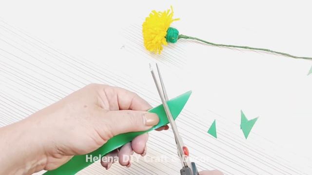 How to Make Beautiful Flower Dandelion from Yarn | Как сделать милые цветы одуванчика из пряжи смотреть онлайн