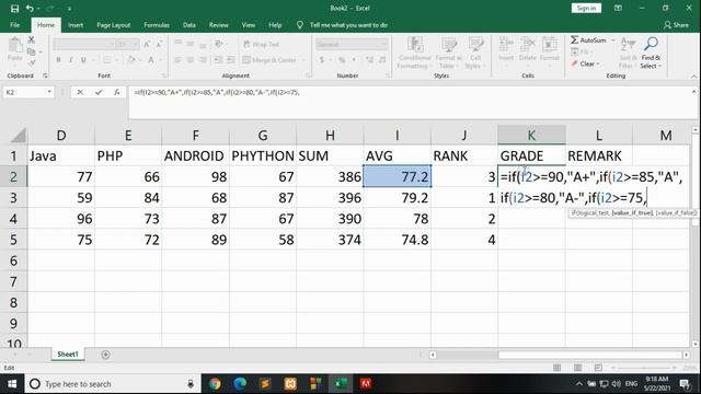 Calculate grade by using excel смотреть онлайн