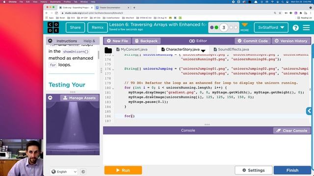 Code.org AP CSA U3L6 Traversing Arrays with Enhanced for Loops смотреть онлайн