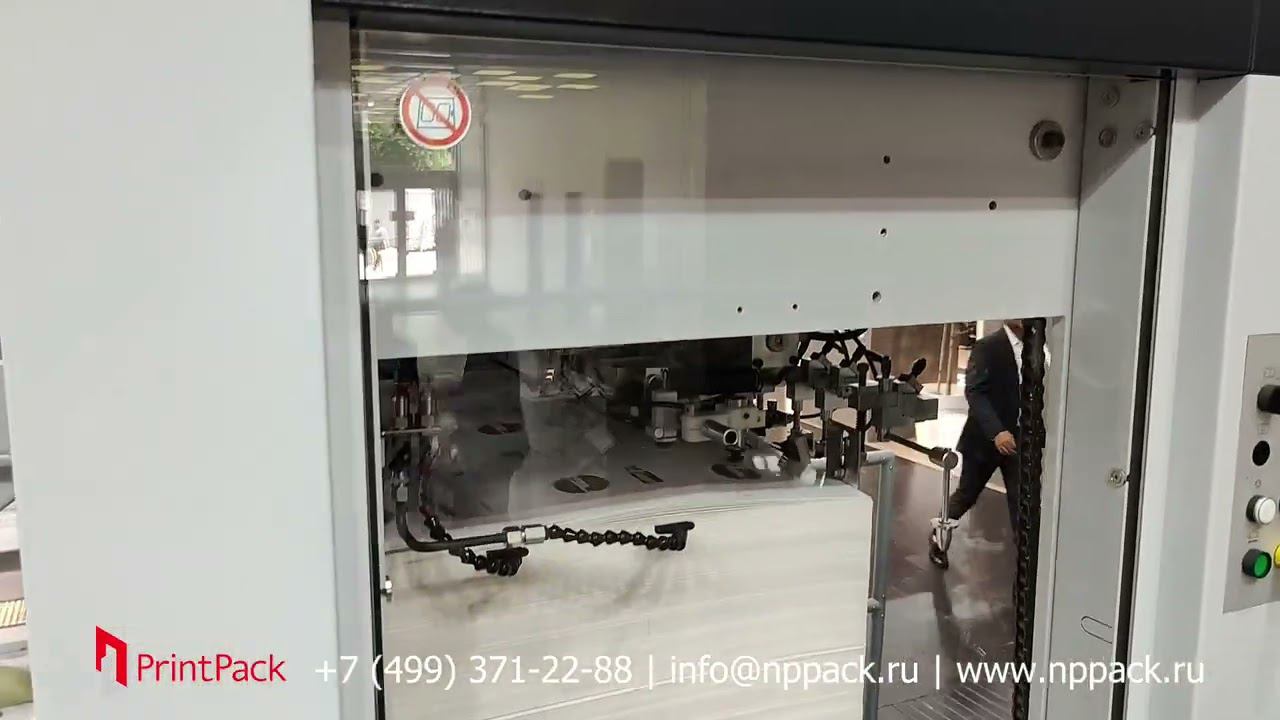 Автоматический пресс для высечки с секцией удаления облоя SBL-1060SCB смотреть онлайн