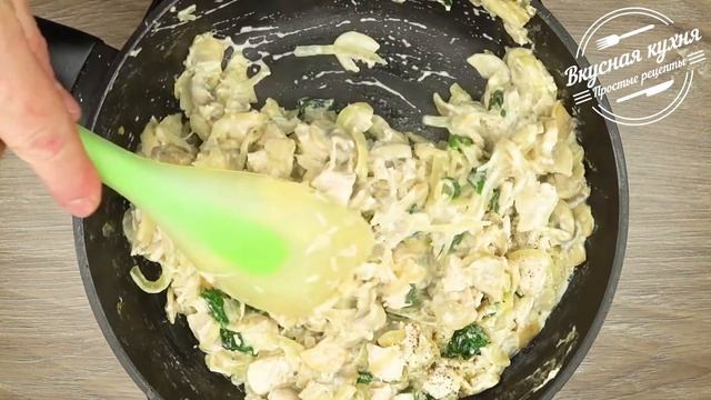 Блинная запеканка с курицей и грибами | Pancake baked pudding with chicken and mushrooms смотреть онлайн