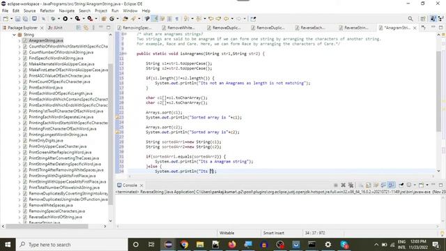 Java Programs:33.Anagram String смотреть онлайн