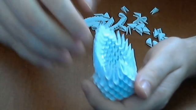 3D origami small swan tutorial ( model 1) смотреть онлайн
