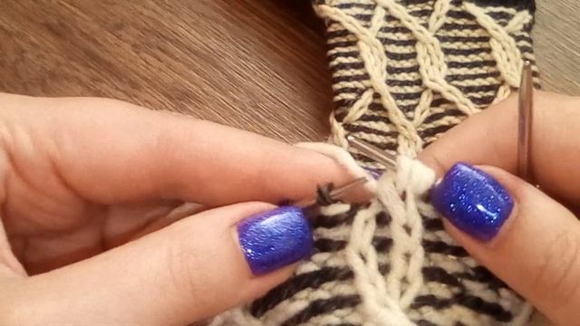 Носочный бум-2. МК. носков " Для него и для нее ". В рамках проекта.Носки в стиле" бриошь" спицами. смотреть онлайн