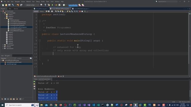 Lecture 9 Loops For Loop Enhanced For Loop Nested Loops смотреть онлайн