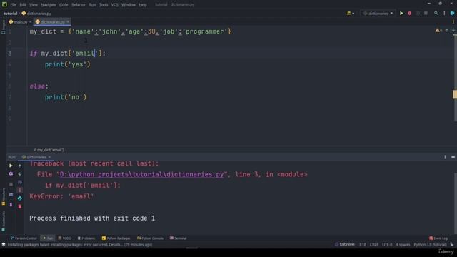 3 Dictionary (basics) Python Tutorial Full Course for intermediate to Advance Complete guide смотреть онлайн