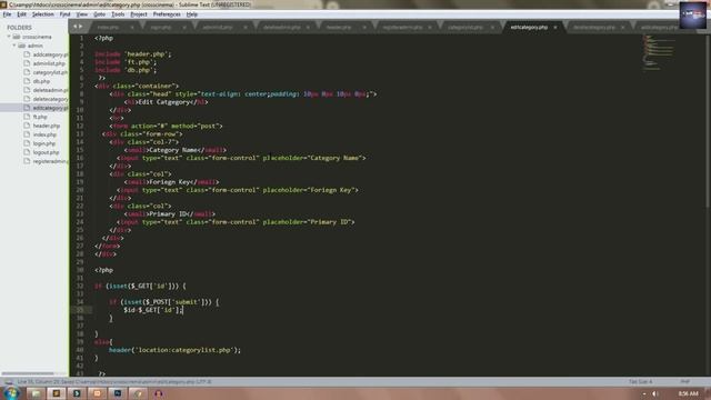 Movie Website Part 5 - Admin Panel Edit Category Validation CURD Using PHP and MySQL | Techy Biro смотреть онлайн