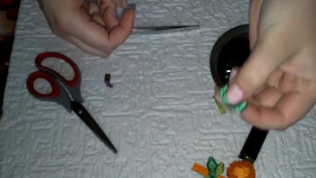 Заколка Тыква из репса МК для начинающих Hair clip Pumpkin D I Y смотреть онлайн