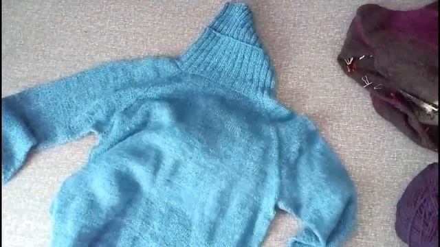 Текущие процессы//Новая шапка из Ализе Ланаголд//Свитер - испытание временем