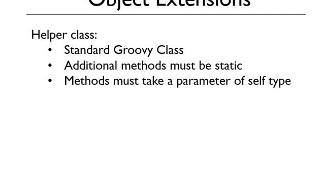 Groovy - Object Extension Full Chapter смотреть онлайн