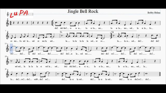 Jingle Bell Rock - Flauto dolce - Note - Sparttito - Karaoke - Instrumental - Musica смотреть онлайн