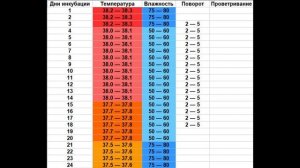 Инкубация фазаньих яиц. Таблица инкубации яиц фазана