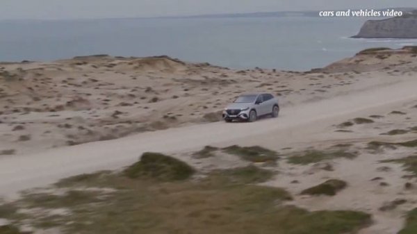 The new Mercedes-Benz EQE 350 4MATIC SUV Design Preview in high-tech silver