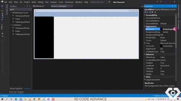 UI - Customizable Theme by Windows Accent Color - C# & WinForms