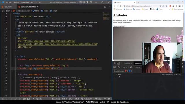 Aprogramar con JavaScript - 127 Trabajar con atributos, setAttribute y getAttribute смотреть онлайн