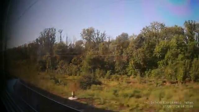 Тихорецкая-Тихонький-Леушковская-Сосыка-Ростовская (из окна поезда) смотреть онлайн