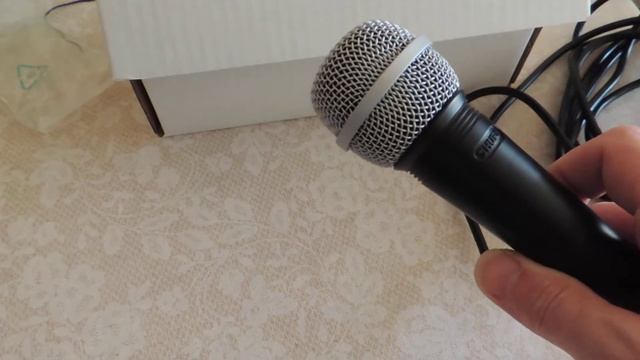 микрофон Shure SV-100 A - открываем коробку и смотрим