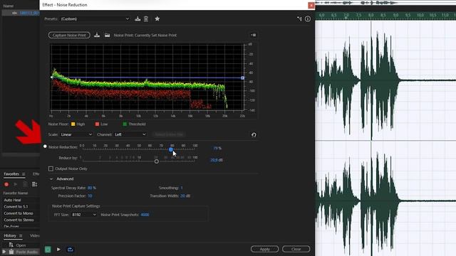 Adobe Audition: Noise Reduction шумоподавление смотреть онлайн