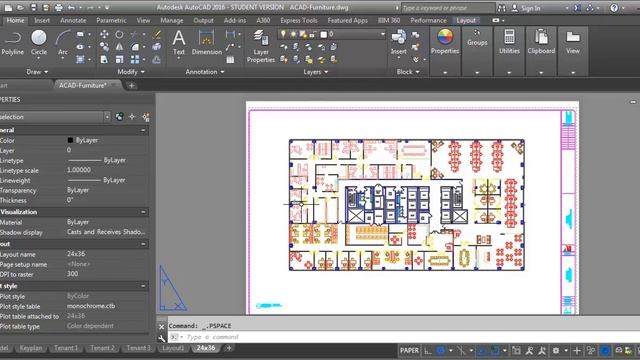 AutoCAD Demo-setting transparency of a layer within a viewport смотреть онлайн