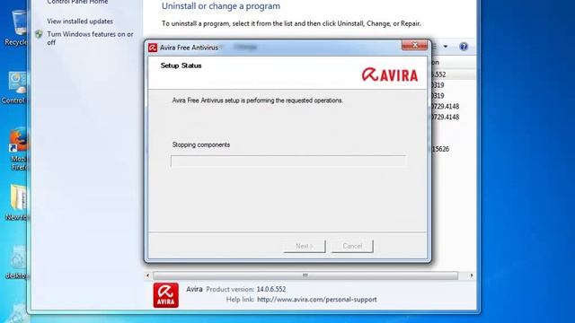Uninstall Avira Free Antivirus 2014.0.6.552 in Windows 7 смотреть онлайн