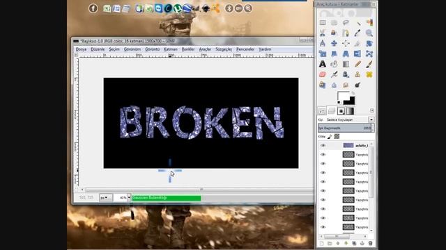 Gimp : Broken glass effect @isaphlvn смотреть онлайн