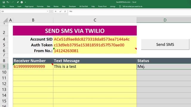 How To Send Bulk SMS From Excel With TWILIO + VBA [Free Template] смотреть онлайн