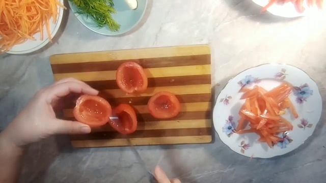 Овощной салат без майонеза... смотреть онлайн