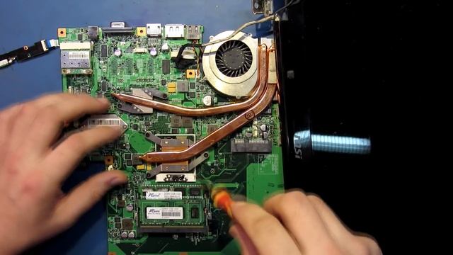 Ремонт ноутбука MSI CX620mx MS-1688 (MX-16881).Зависает на заставке MSI. смотреть онлайн
