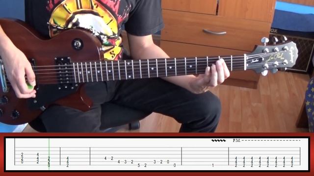 Guns N' Roses Rocket Queen SLASH ONLY with tabs | Rhythm guitar смотреть онлайн