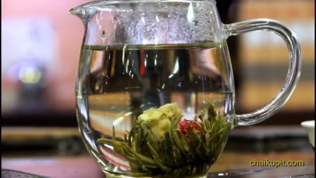 Связанный чай цветок - очень красиво! смотреть онлайн