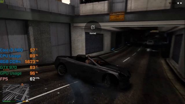 GTA V Redux Mod - Core i3 7100 + GTX 970 - Benchmark смотреть онлайн