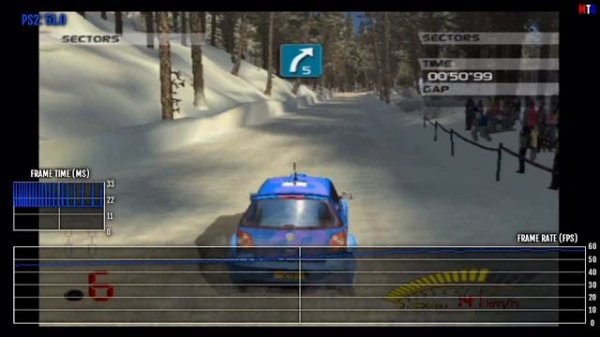 V-Rally 3 - PS2 - Frame Rate Test