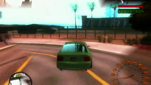GTA SA 2001 Mustang Bullitt test run смотреть онлайн