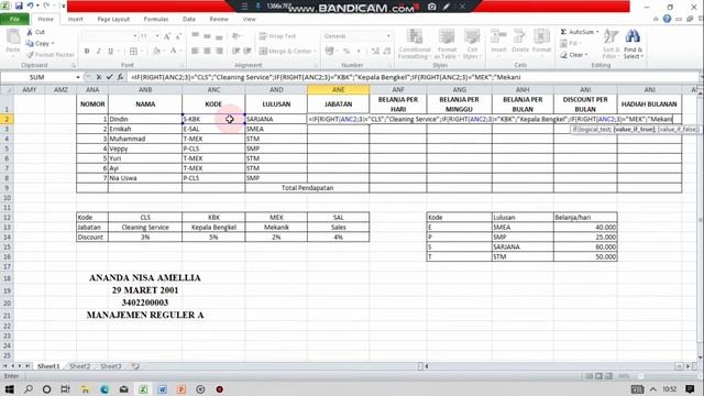 PRAKTIKUM EXCEL || TEKNOLOGI INFORMATIKA смотреть онлайн