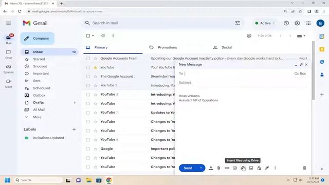 How to Attach Google Drive File to Email смотреть онлайн