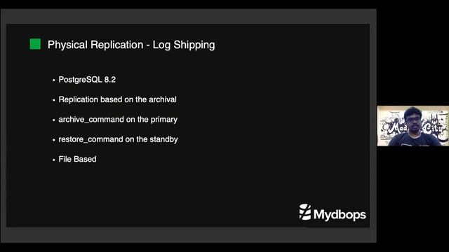 Replication and High Availability Methods on PostgreSQL - Aakash Muthuramalingam, Mydbops Team смотреть онлайн