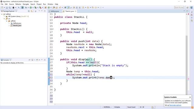 Implement stack using Linked list | Stack Algorithms | Linked List Algorithms смотреть онлайн