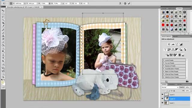 Как вставить фото в рамку смотреть онлайн